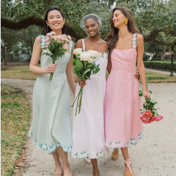 FANM MOON Shasha Dress Mint Green Size M New - Picture 2 of 8